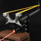 Retractable laser aiming slingshot