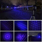 Blue Gatling Burning Laser Pointer Adjustable Visible Beam Dot Light