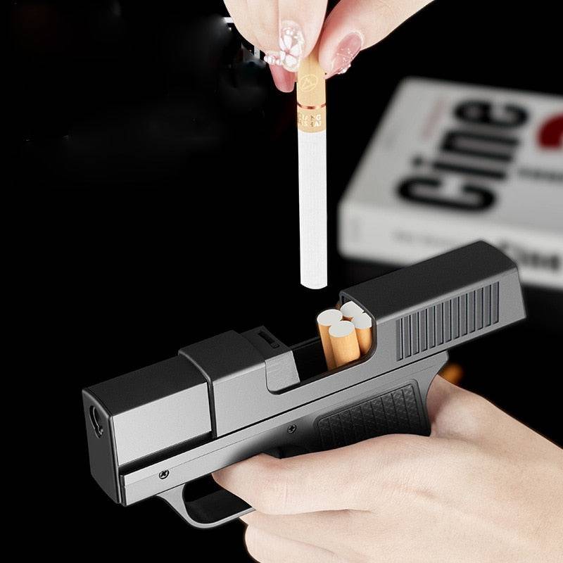 Creative Pistol Shape Lighter With 10PCS Cigarette - TOP BOOST TOYS