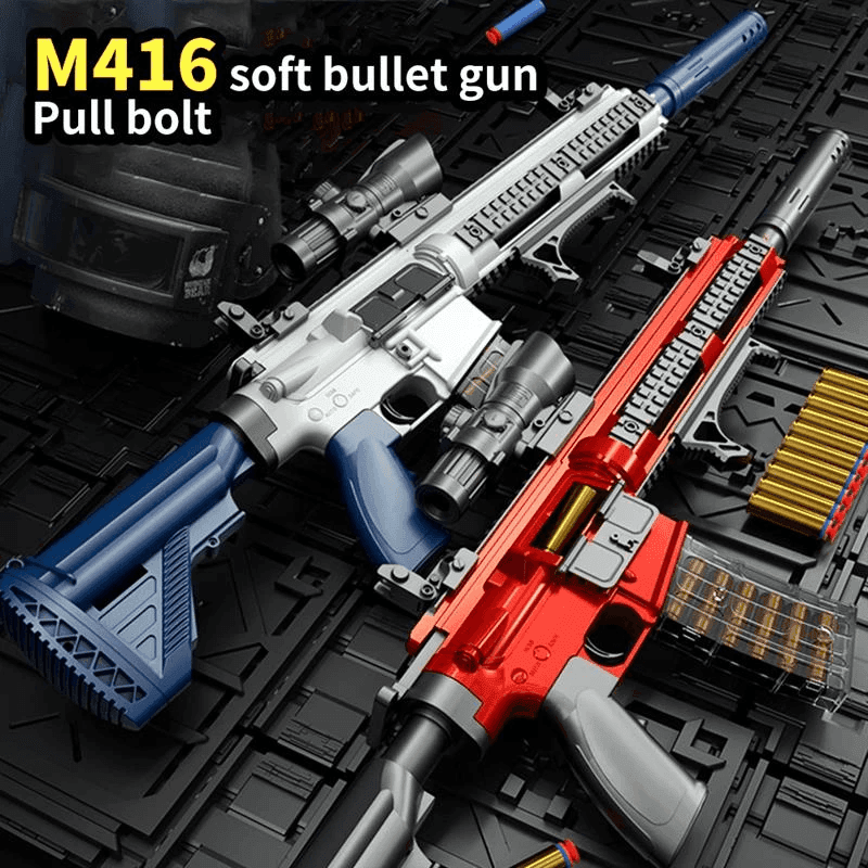 M416 Shell Ejecting Soft Bullet Rifle Gun (Assault Rifle/AR) - BOOST TOYS