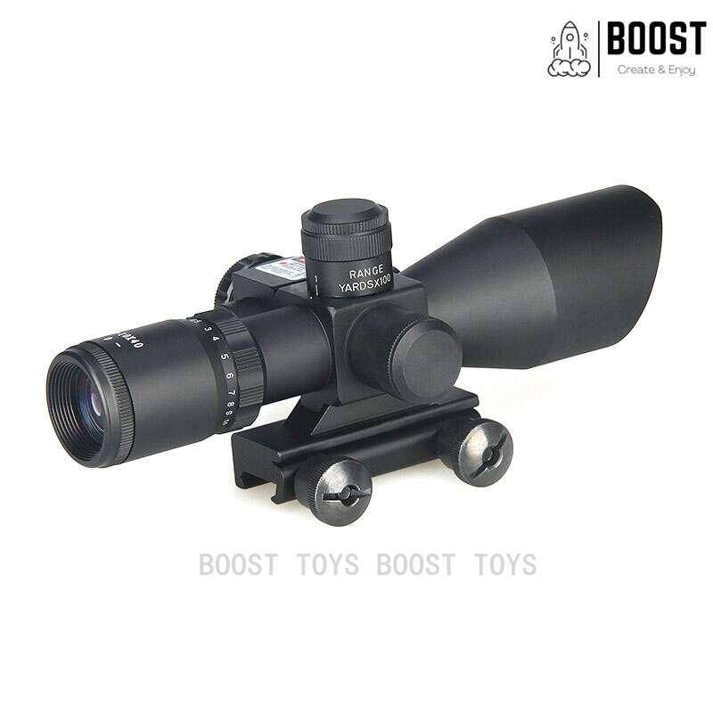 S05- 2.5-10x40ER Aluminum Scope With Red Laser - TOP BOOST TOYS