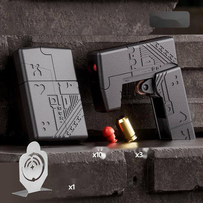 Agent Fire Folding Metal Lighter Toy Gun Dart Blatser